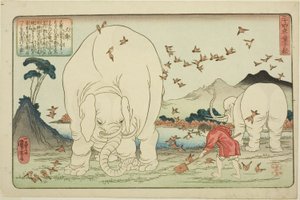 大春（たいしゅん） 「二十四子童子鏡」シリーズより 作： Utagawa Kuniyoshi