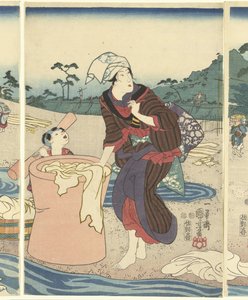 D エコー サービング タ マリ VIE リンのプロ ヴィンチ エム USA は 作： Utagawa Kuniyoshi