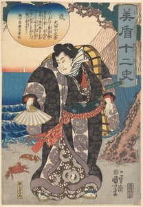 犬 (オブジェクトのタイトル) 干支の12のサインと平行（オブジェクトのシリーズタイトル） 作： Utagawa Kuniyoshi