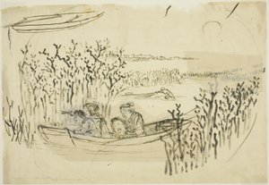 大森で海苔採り 作： Utagawa Kuniyoshi