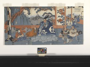 右? 私のミーツクンド? すんけつね（カラー木版画）