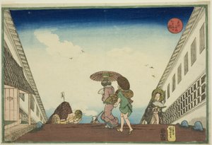 『東都名所』より 霞ヶ関 作： Utagawa Kuniyoshi