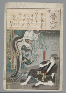小倉百首真似（連載タイトル） 作： Utagawa Kuniyoshi