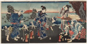 二見湾の日の出 作： 歌川国芳