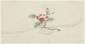 赤椿の枝 作： Utagawa Kuniyoshi