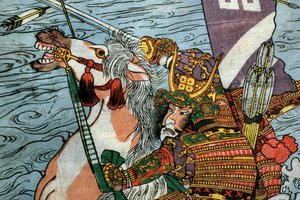 宇治川合戦の図（1831-32年頃 作： Utagawa Kuniyoshi