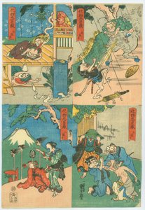 The Monsters Chūshingura (Bakemono Chūshingura) 作： Utagawa Kuniyoshi