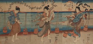 陸奥国のチドリクリスタルリバー 作： Utagawa Kuniyoshi