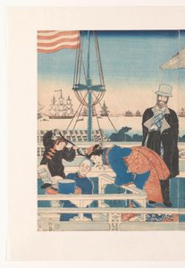 横浜のアメリカ商社 作： Utagawa Sadahide