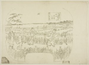 東都名所」シリーズの版画のキーブロック 作： Utagawa Sadahide