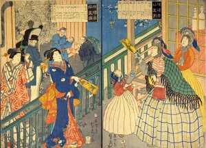 Ｔルエ ヴィエｗ おｆ あ 横浜 めｒカンチェ 法施 （横浜 所管 信ず） 作： Utagawa Sadahide