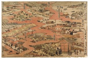 江戸八景、1770～1780年頃（紙に木版画） 作： Utagawa Toyoharu