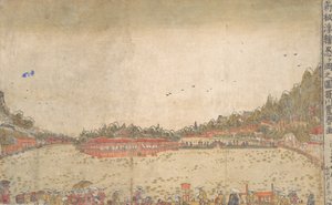 パースペクティブプリント。不忍池。 作： Utagawa Toyoharu