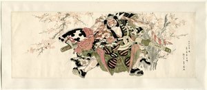 趣味の馬を持つ戦士 作： Utagawa Toyohiro