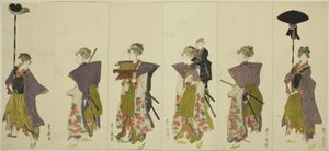 大名行列のパロディ 作： Utagawa Toyohiro