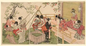 シリーズ「二人の芸術家による十二ヶ月」より七番目の月 作： Utagawa Toyohiro