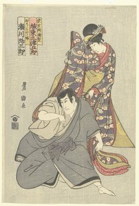 あcてうrs せがわ みちさぶろ い えん ばんど みつごろ いいい そげん あじゃり、 ばんど みつごろ いいい、 おりこと ひめ、 そげん あじゃり (ちtぇ おん おbじぇct) 作： Utagawa Toyokuni (I)