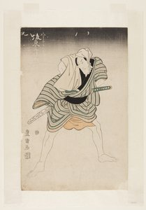 俳優・三代目坂東三津五郎（カラー木版画 作： Utagawa Toyokuni
