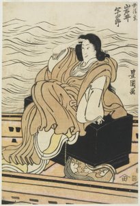 女の清玄に扮する岩井半四郎 作： 歌川豊国