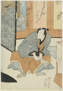 俳優中村芝翫、竹ノ塚の孫八役 作： 歌川豊国