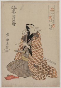 Bando Mitsugoro IV in a Travelling Robe, early 1800s.  作： Utagawa Toyokuni