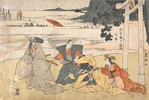 忠臣蔵、十二段: 序幕［兜改め］ 作： 歌川豊国