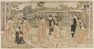1790年代初頭、志賀茶屋への訪問者。