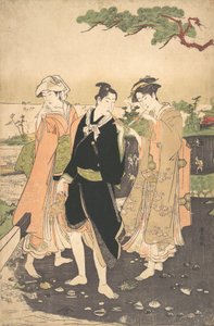 二見の海岸沿い。 作： Utagawa Toyokuni I