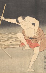水のそばの俳優。 作： Utagawa Toyokuni I