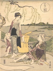 チョフ の 多摩川、 か。 １７８９。 作： Utagawa Toyokuni I