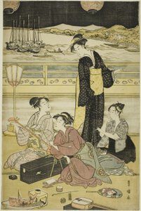 品川での夜会 作： Utagawa Toyokuni I