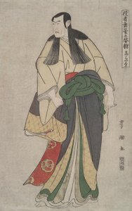 松本カシラ？ IV (K?raiya) : 舞台上の役者の絵 作： Utagawa Toyokuni I