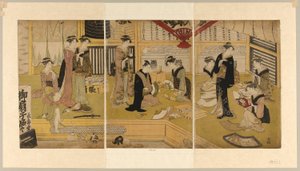 御影堂うちわ屋 作： Utagawa Toyokuni I