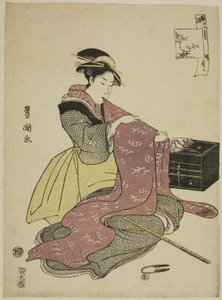 連載「おしゃれ十二月」より 悟空月 作： Utagawa Toyokuni I