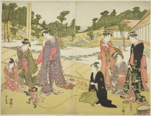 若衆猿回し 作： Utagawa Toyokuni I