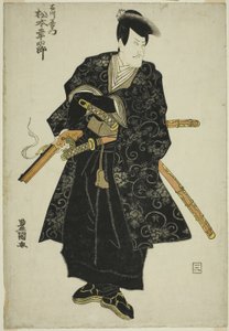 The actor Matsumoto Koshiro V as Ishikawa Goemon in the play "Sanmon Gosan no Kiri," performed at the Ichimura Theater in the third month, 1810 作： Utagawa Toyokuni I