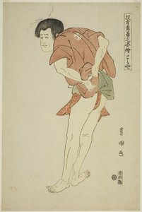 とらや： あらし りゅぞ いい あｓ てぇ もんｋ とじぼ いん てぇ ｐぁｙ ”はつ あけぼの かおみせ そが、” ｆろｍ てぇ せりえｓ ”ぽｒｔらいｔｓ おｆ あｃとｒｓ おん Ｓたげ （やくしゃ ぶたい の すがたーえ）” 作： Utagawa Toyokuni I