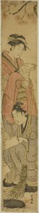 かんざんとじっとくとしての若いカップル 作： Utagawa Toyokuni I