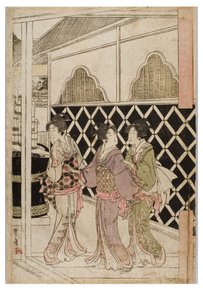 江戸、堀之内の妙法寺への新年の巡礼、1804〜1810年頃（紙に木版画） 作： Utagawa and Toyokuni Utagawa Toyohiro