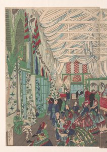 横浜で栄える英国商社 作： Utagawa Yoshiiku