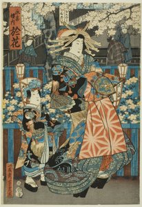 永吉家のナニナニ花 作： Utagawa Yoshiiku