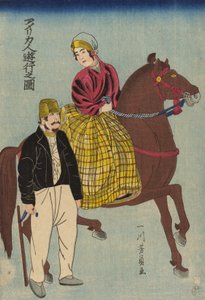遠足のアメリカ人