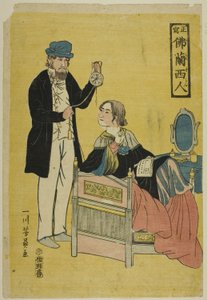 True Picture of the French (Shosha Furansujin) 作： Utagawa Yoshikazu