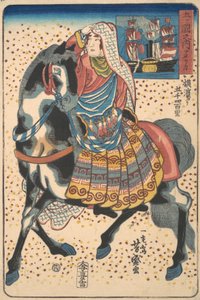 マウントされたアメリカ人女性、12 月、1860 年。