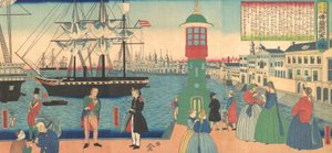 パリ、フランス、1862 年 6 月。 作： Utagawa Yoshitora