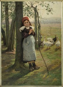 グースガール、約1885年。 作： Vaclav Brozik