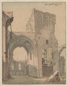 グレイブの大教会の廃墟 作： Valentijn Klotz (attributed to)