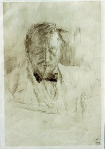 自画像（自画像）。 Valentin Alexandrovich Serov（1865-1911）によるエッチング