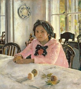 桃を持った少女 作： Valentin Aleksandrovich Serov