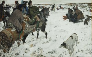 ピーターIオンザハント、1902 作： Valentin Aleksandrovich Serov